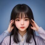 林知微，情感心理学研究者，短发、温和笑容，穿橄榄绿针织衫，背景为书架